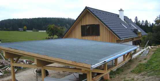 Carport, Dachstuhl